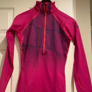 Pink Nike quarter zip